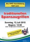 Plakat Spansaugrillen 2015